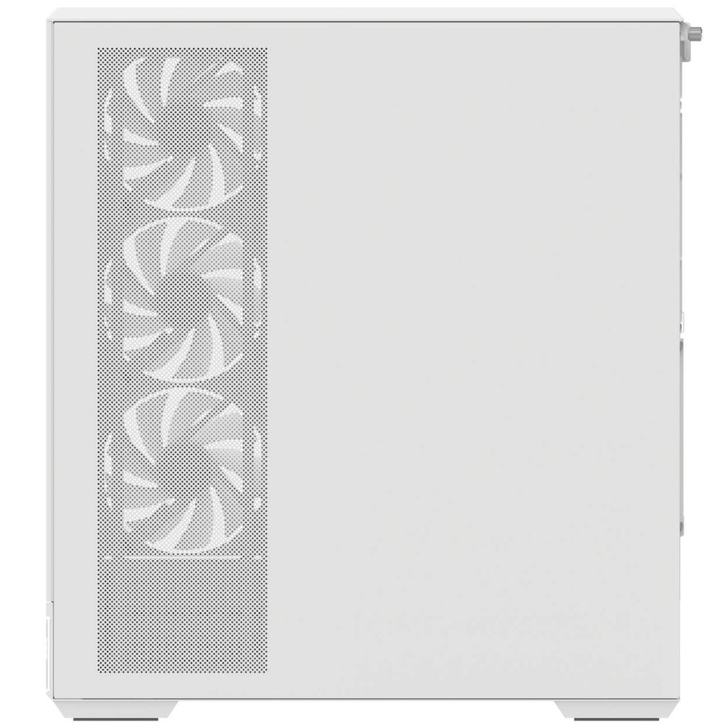 Aerocool P500B PC Case, Mid Tower, ATX, Tempered Glass, RGB - White