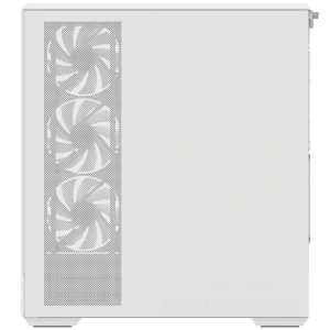 Aerocool P500B PC Case, Mid Tower, ATX, Tempered Glass, RGB - White