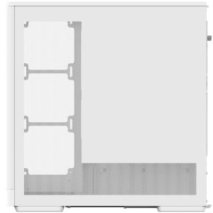 Aerocool D520A PC Case, Mid Tower, ATX, Tempered Glass, RGB - White