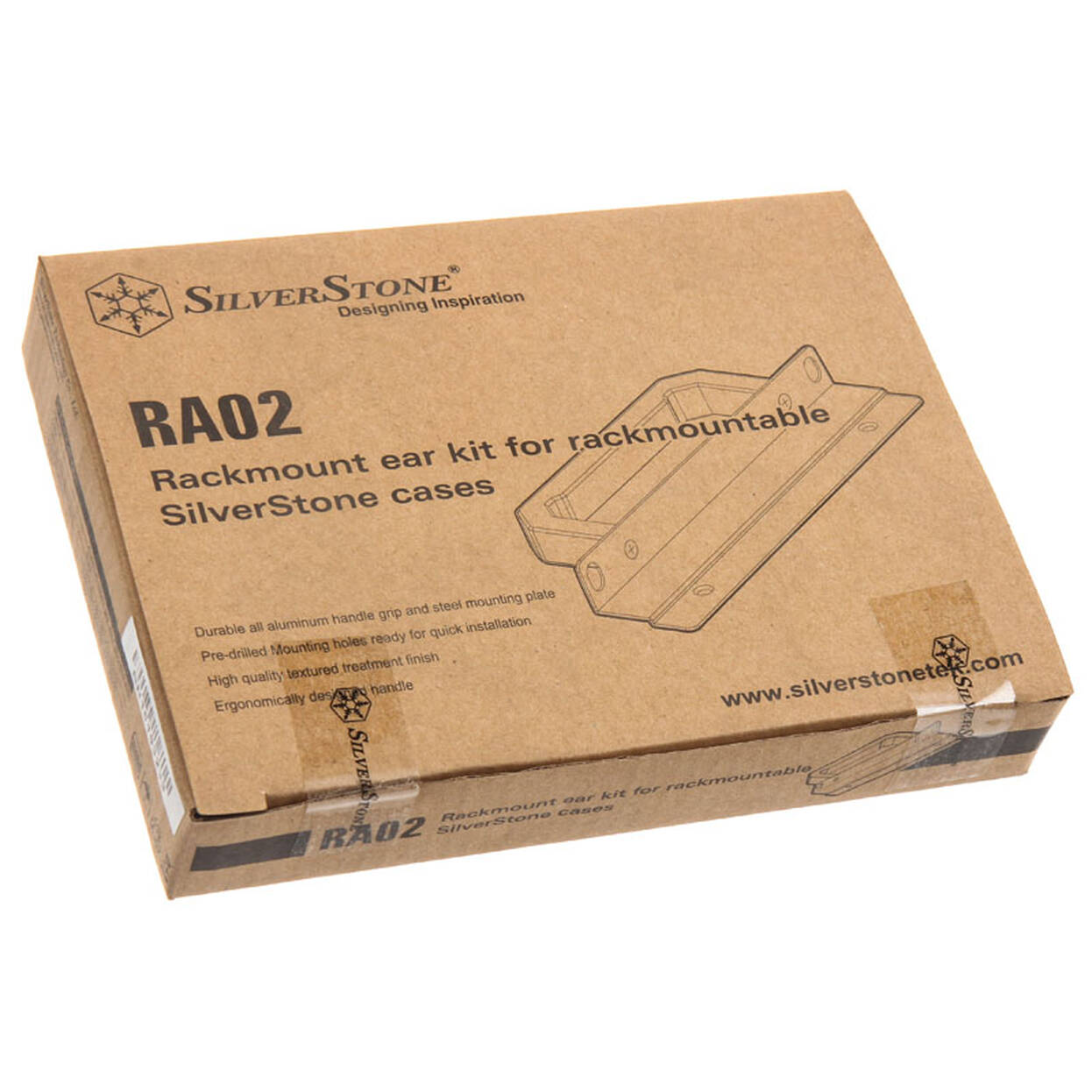 SilverStone RA02 Rackmount Kit for GD07, GD08, GD09 and GD10 - black