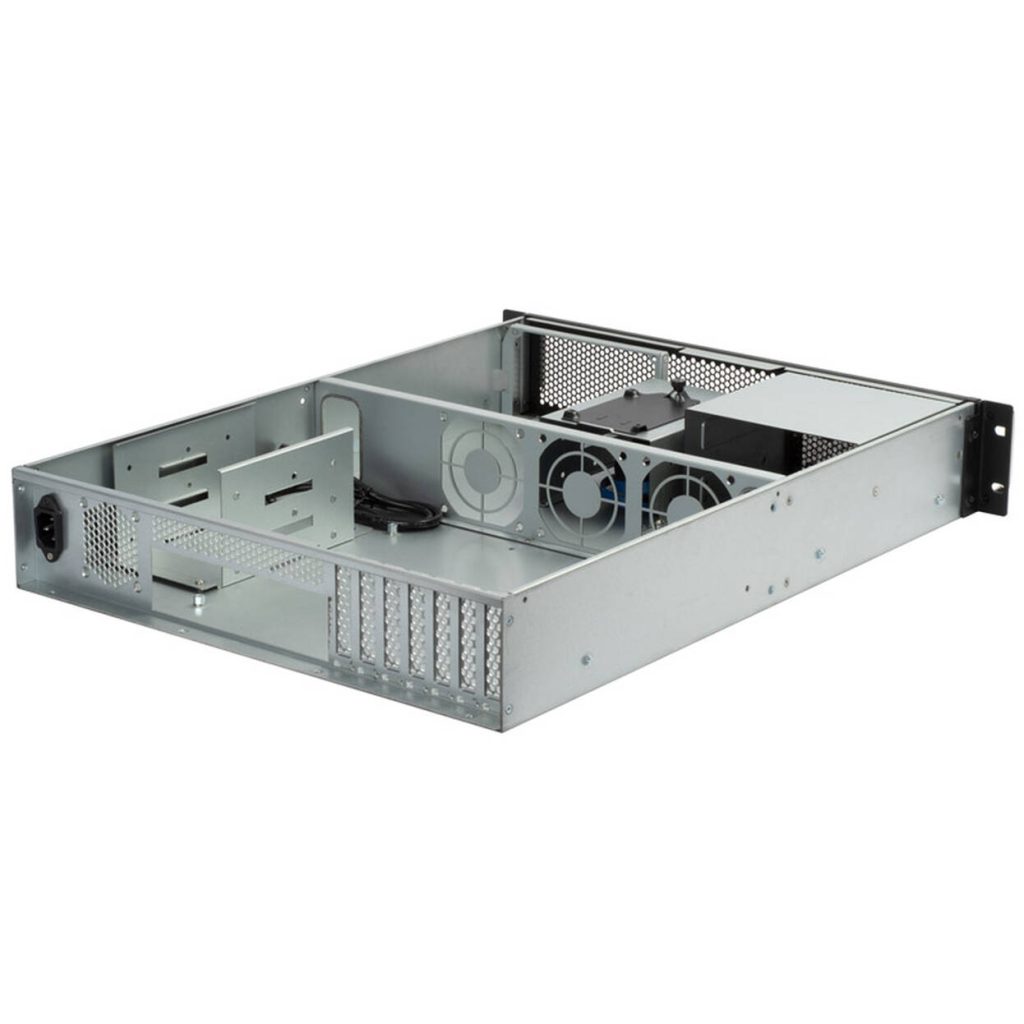 SilverStone RM23-502 Rackmount Server Case, ATX, USB 3.0 - 2U - black