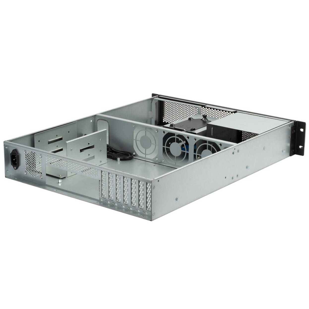 SilverStone RM23-502 Rackmount Server Case, ATX, USB 3.0 - 2U - black