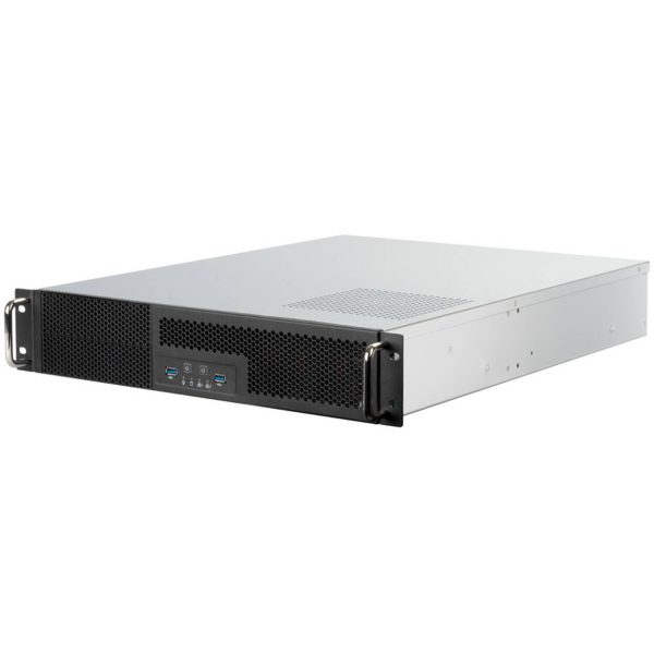 SilverStone RM23-502 Rackmount Server Case, ATX, USB 3.0 – 2U – black