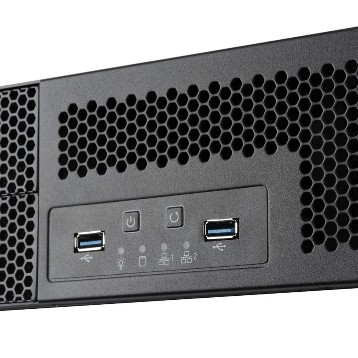 SilverStone RM23-502 Rackmount Server Case, ATX, USB 3.0 - 2U - black