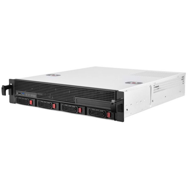 SilverStone RM21-304 Rackmount Server Case, 2U, Micro-ATX – black