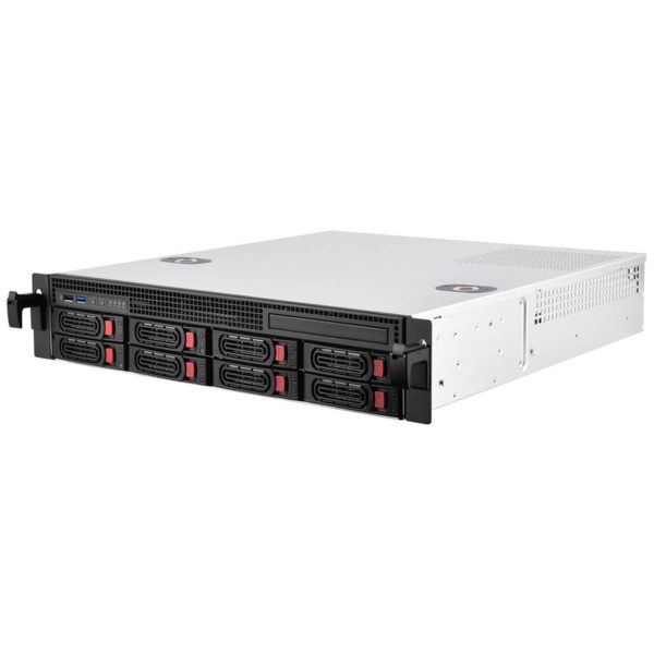 SilverStone RM21-308 Rackmount Server Case, 2U, Micro-ATX – black