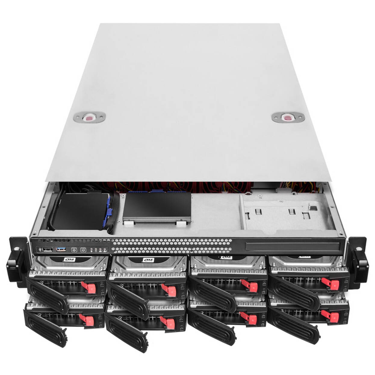SilverStone RM22-308 Rackmount Server Case, 2U, E-ATX - black