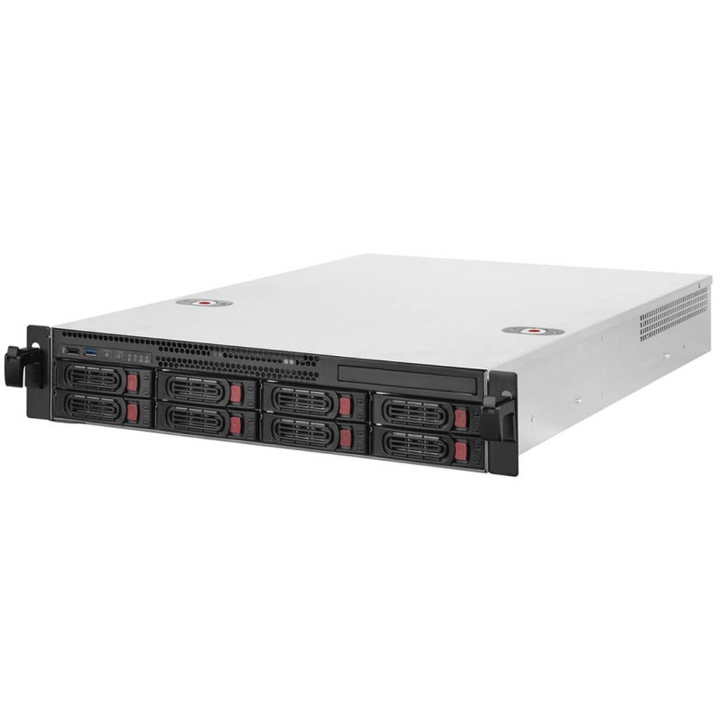 SilverStone RM22-308 Rackmount Server Case, 2U, E-ATX - black