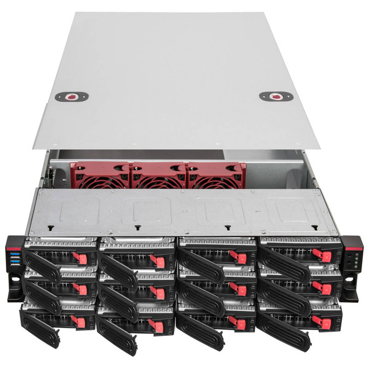 SilverStone RM22-312 Rackmount Server Case, 2U, E-ATX - black
