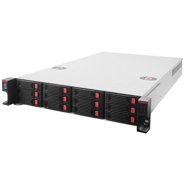SilverStone RM22-312 Rackmount Server Case, 2U, E-ATX – black