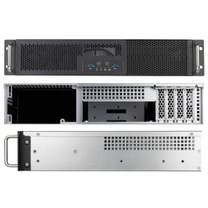 SilverStone SST-RM23-502-MINI - Rackmount Server Case, 2U, Micro-ATX - black