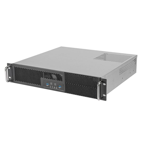 SilverStone SST-RM23-502-MINI – Rackmount Server Case, 2U, Micro-ATX – black