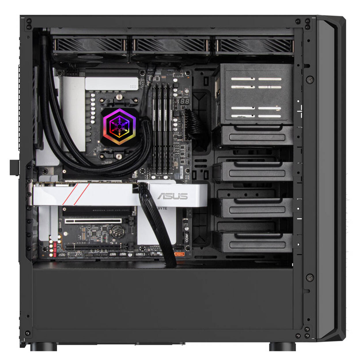SilverStone SST-SED1-B Seta D1 Mid Tower - Black