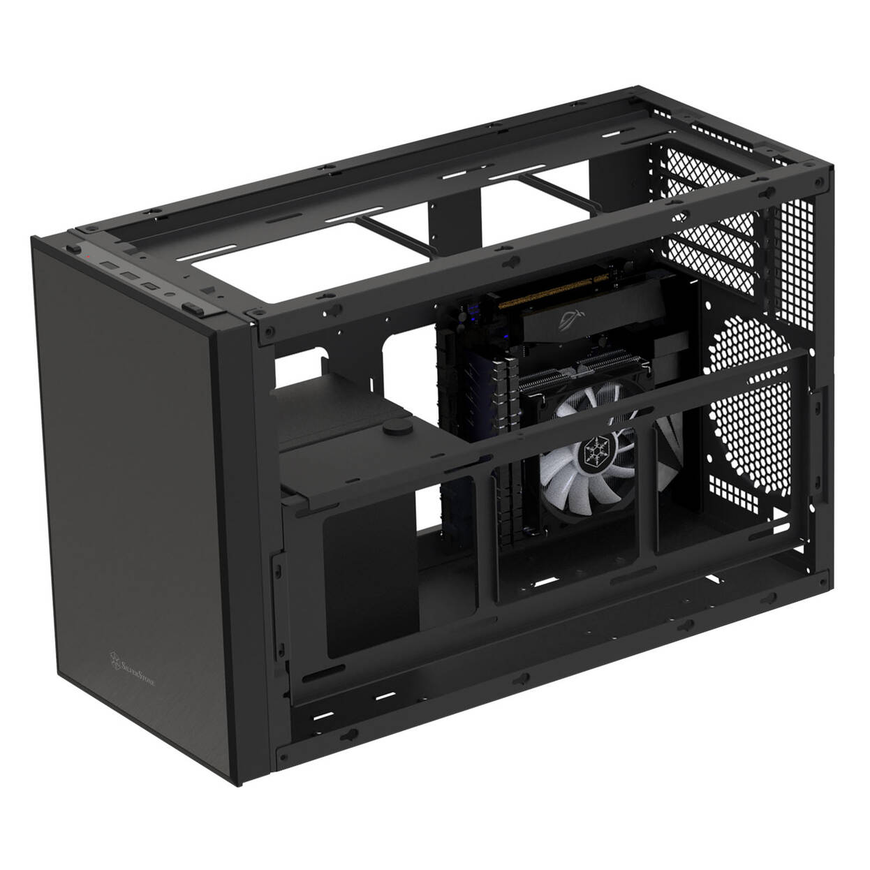 SilverStone SST-SG17B Micro-ATX / Mini ITX case - black : image 8