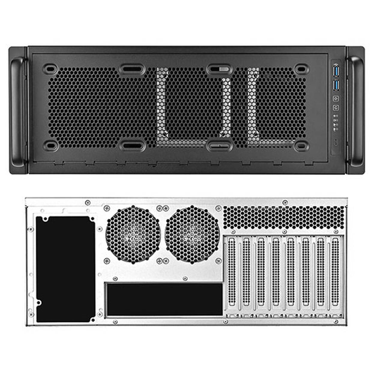 SilverStone RM45-360 Rackmount Case, 4U Form Factor - grey