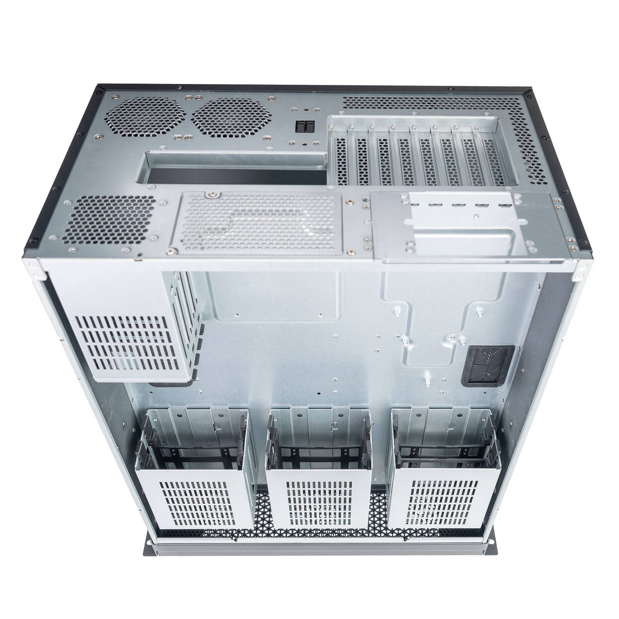 SilverStone RM600 Rackmount Case, E-ATX / SSI-EEB, 6U Form Factor - dark grey