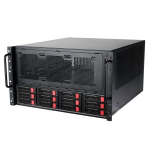 SilverStone RM61-312 Rackmount Case, 12-Bay, 6U - black