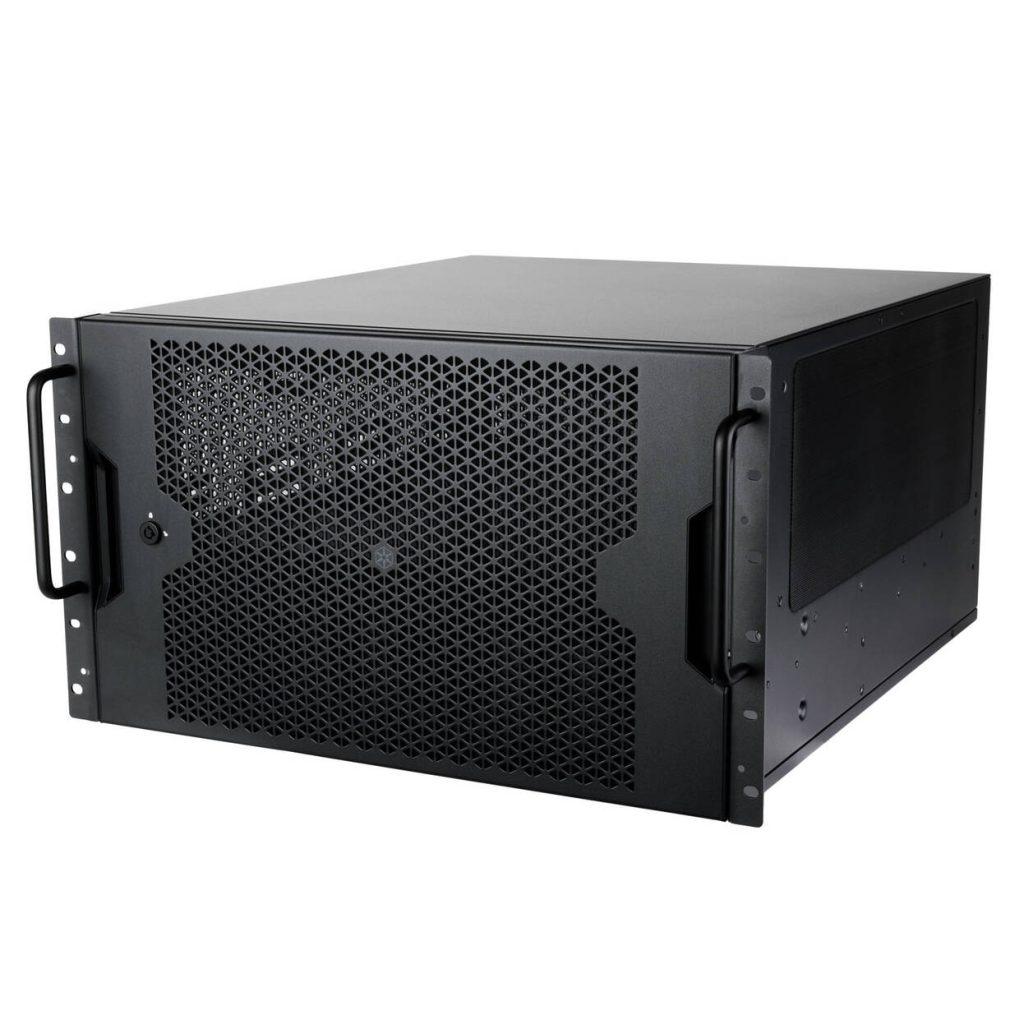 SilverStone RM61-312 Rackmount Case, 12-Bay, 6U - black