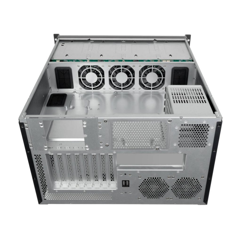 SilverStone RM61-312 Rackmount Case, 12-Bay, 6U - black