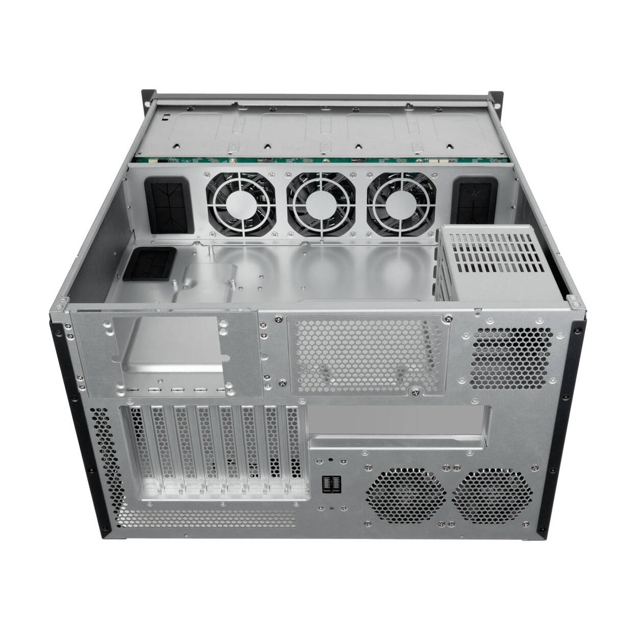 SilverStone RM61-312 Rackmount Case, 12-Bay, 6U - black