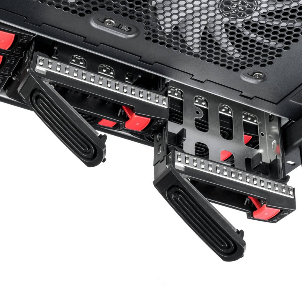 SilverStone RM61-312 Rackmount Case, 12-Bay, 6U - black