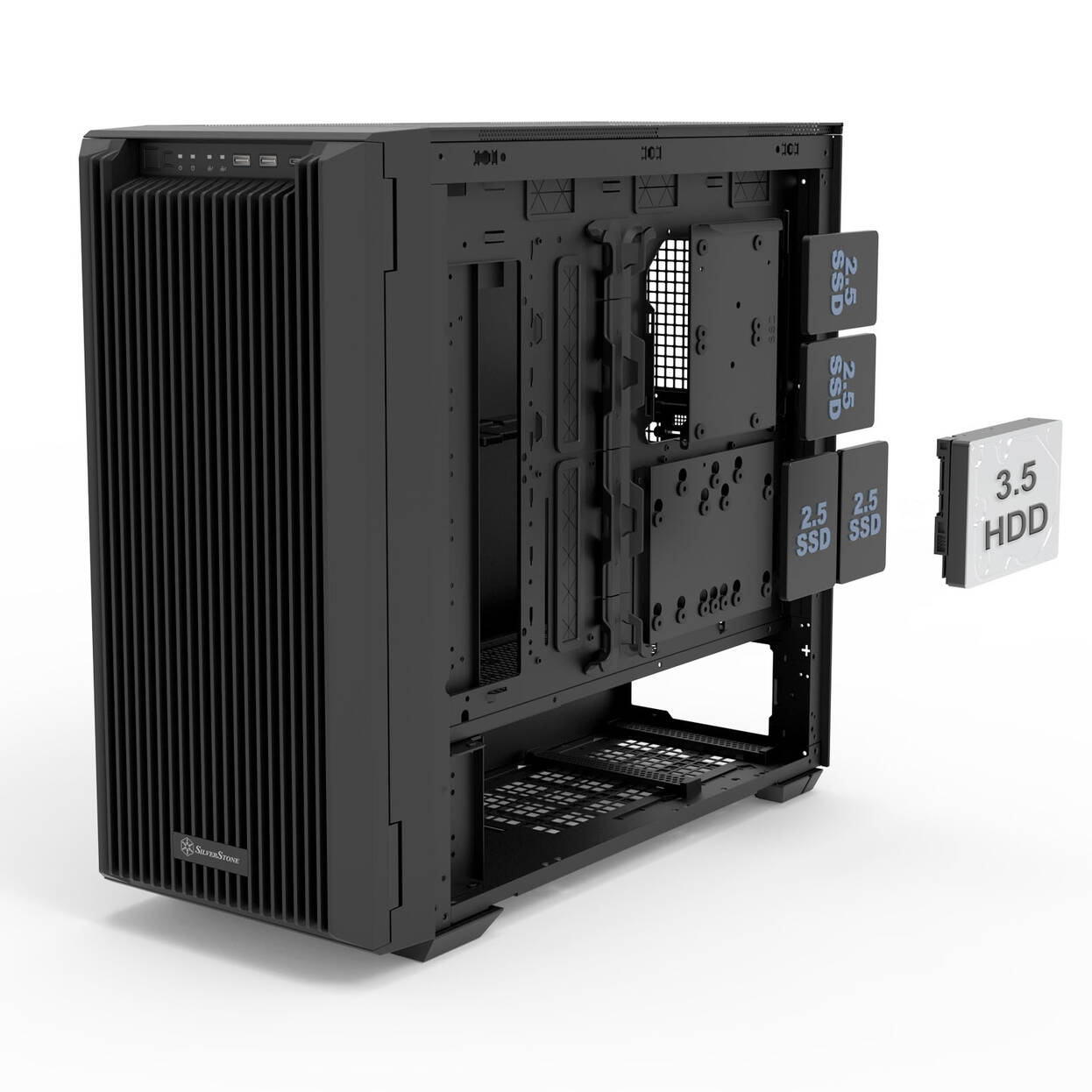 SilverStone CS383 NAS Case, 8-Bay - black
