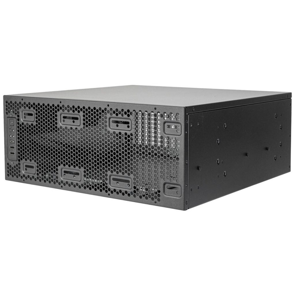 SilverStone RM4A Server Case, 4U Rackmount, SSI-EEB, Mesh - Dark Grey