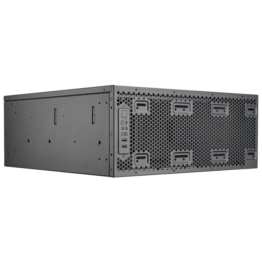 SilverStone RM4A Server Case, 4U Rackmount, SSI-EEB, Mesh - Dark Grey