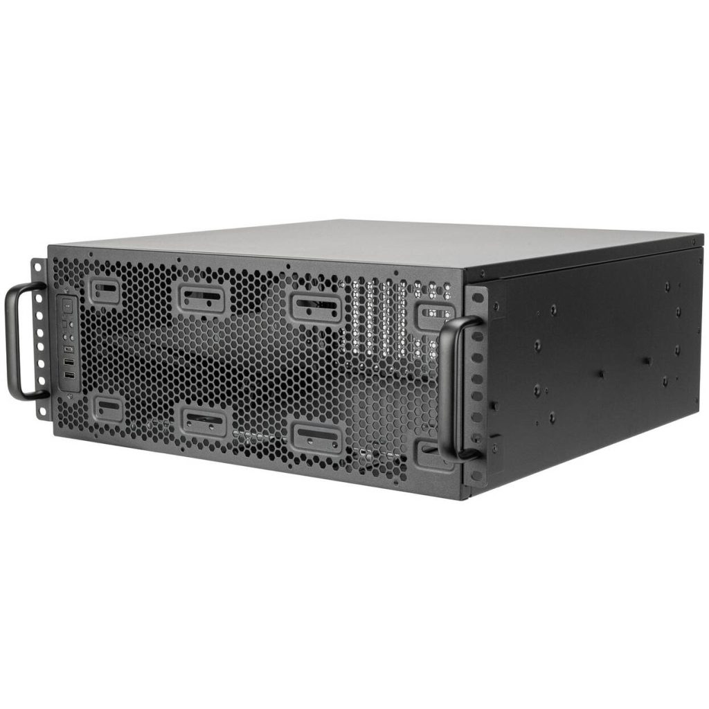 SilverStone RM4A Server Case, 4U Rackmount, SSI-EEB, Mesh - Dark Grey