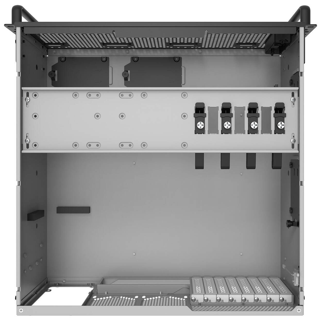 SilverStone RM4A Server Case, 4U Rackmount, SSI-EEB, Mesh - Dark Grey
