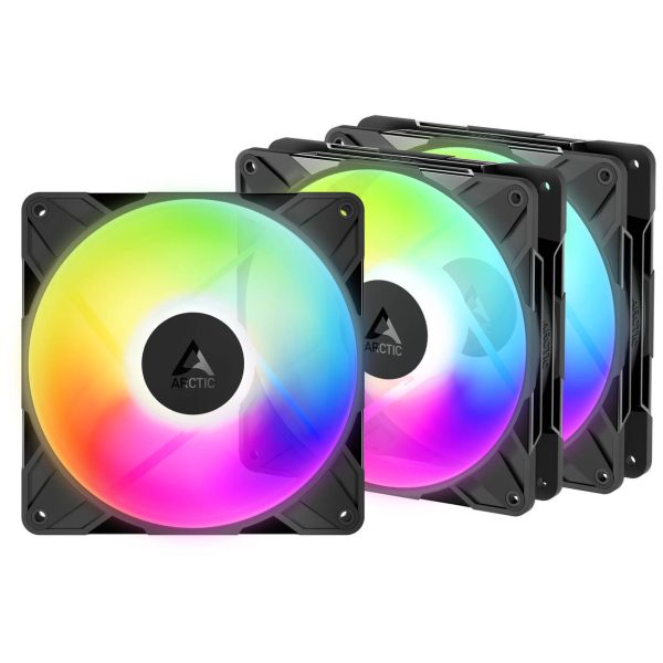 ARCTIC P14 Pro Reverse A-RGB PWM Fan – 140mm, black, pack of 3