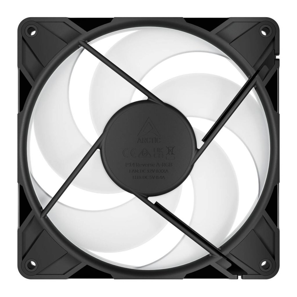 ARCTIC P14 Pro Reverse A-RGB PWM Fan - 140mm, black, pack of 3