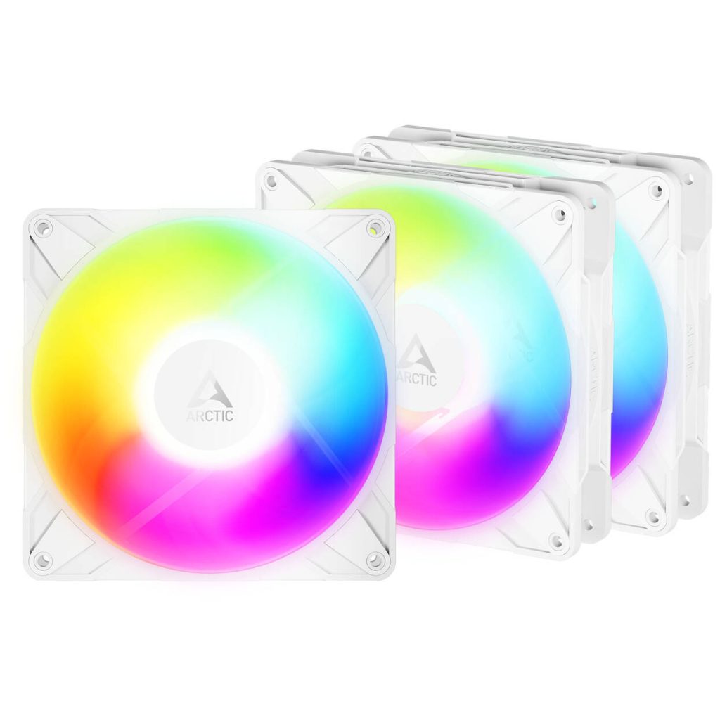 ARCTIC P14 Pro Reverse A-RGB PWM Fan - 140mm, white, pack of 3 : image 1