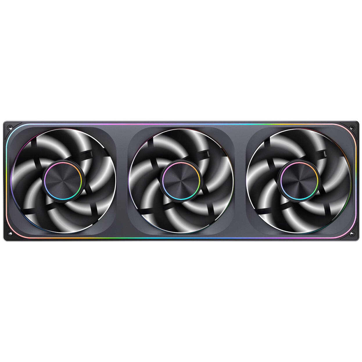 Jonsbo ZA-420BR PWM Fan, Reverse, ARGB - 3x 140mm, black