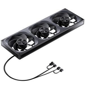 Jonsbo ZA-420BR PWM Fan, Reverse, ARGB - 3x 140mm, black
