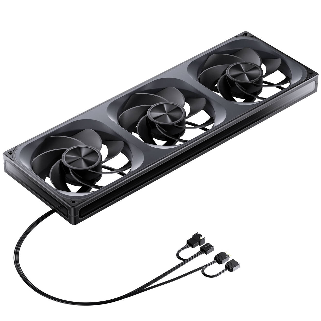Jonsbo ZA-420BR PWM Fan, Reverse, ARGB - 3x 140mm, black