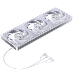 Jonsbo ZA-420W PWM Fan, ARGB - 3x 140mm, white