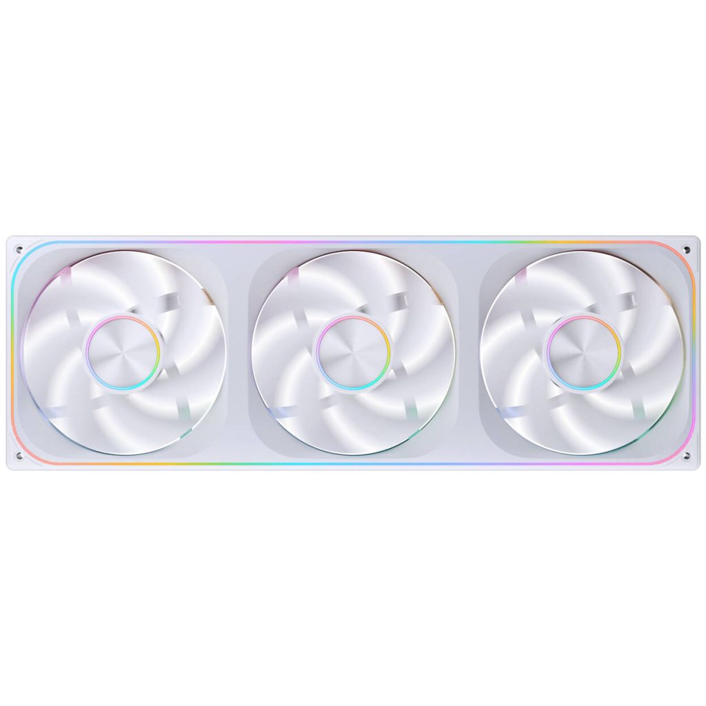Jonsbo ZA-420WR PWM Fan, Reverse, ARGB - 3x 140mm, white