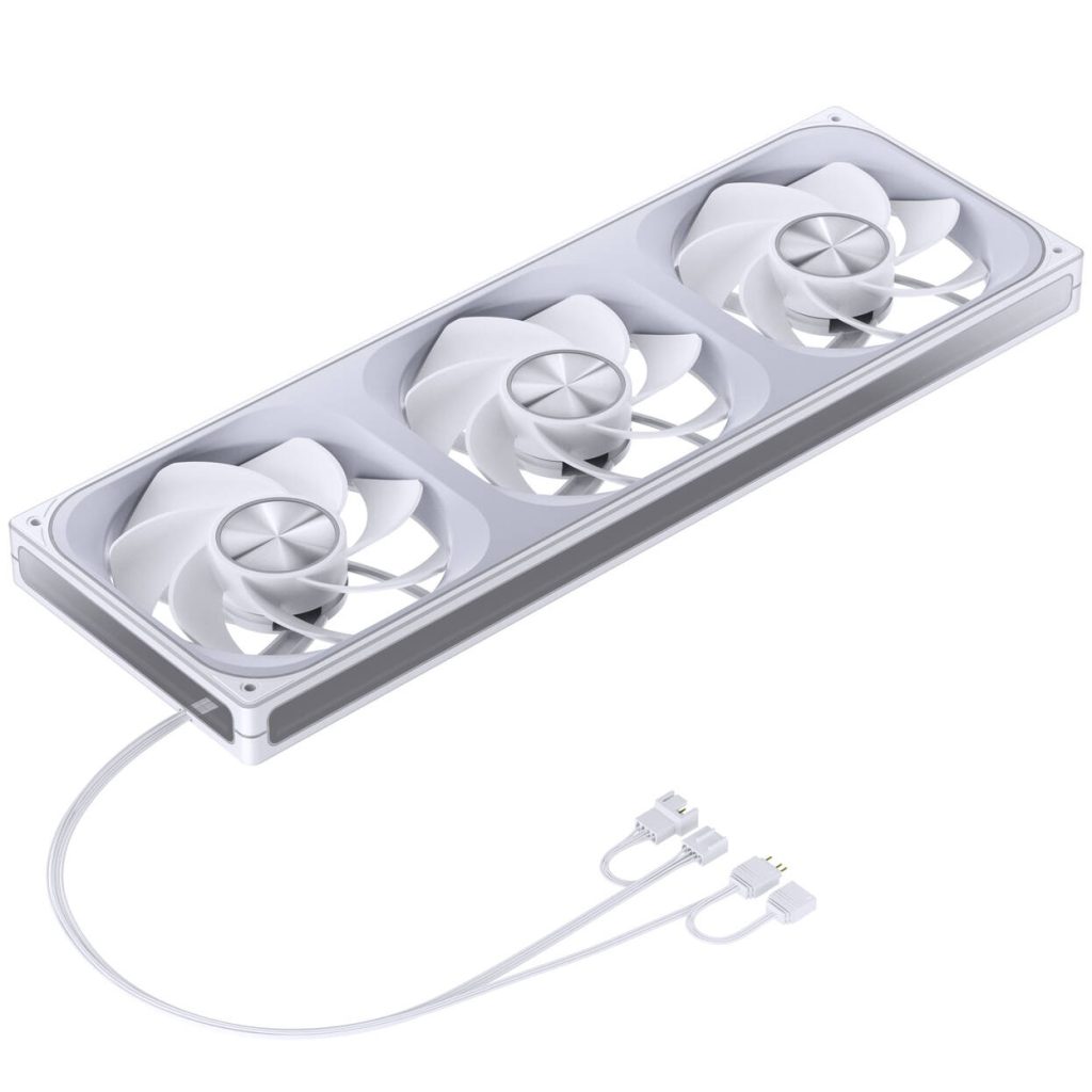 Jonsbo ZA-420WR PWM Fan, Reverse, ARGB - 3x 140mm, white