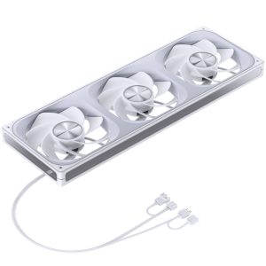 Jonsbo ZA-420WR PWM Fan, Reverse, ARGB - 3x 140mm, white