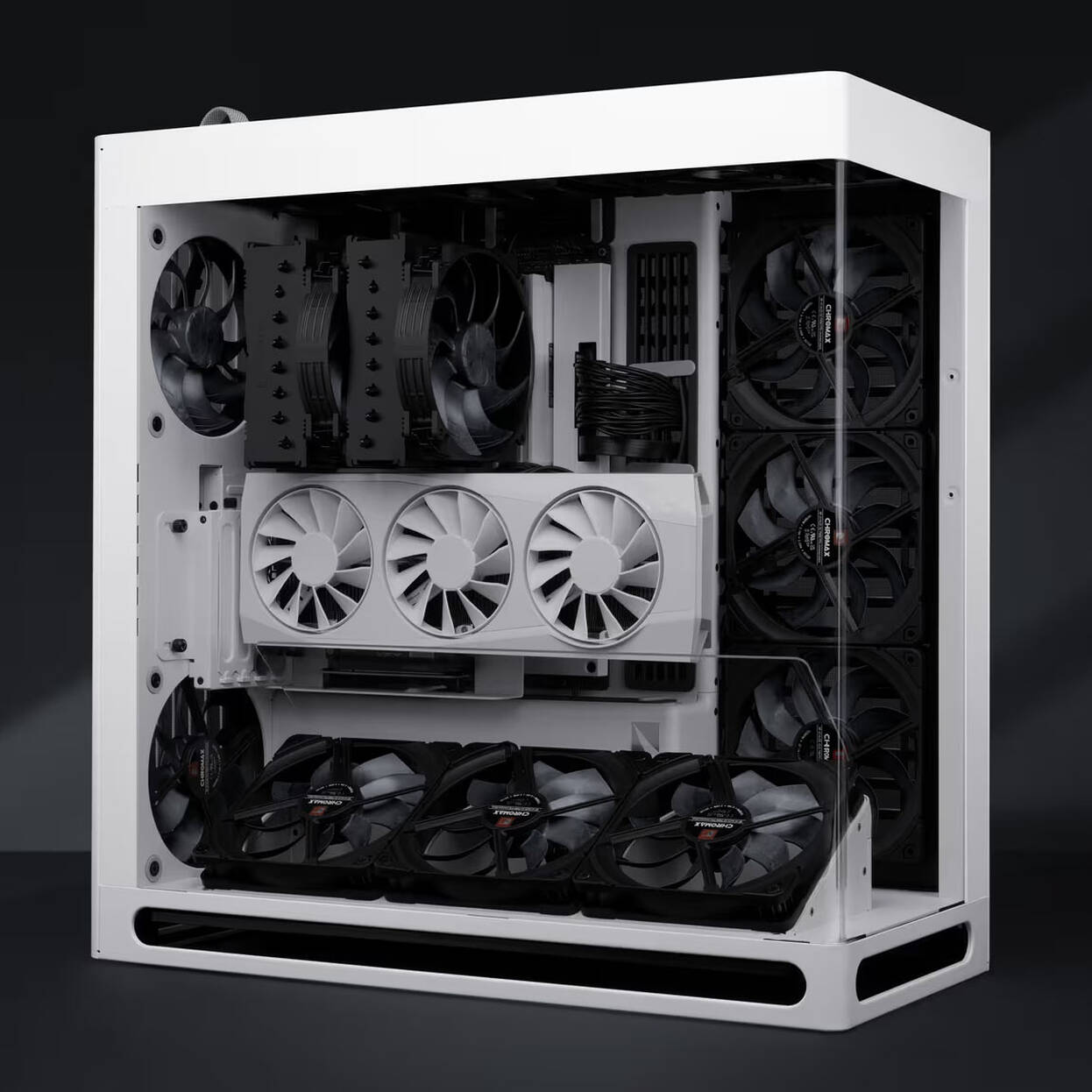 Noctua NF-A14X25 G2 chromax.black Fan, PWM, LCP - black, 140mm