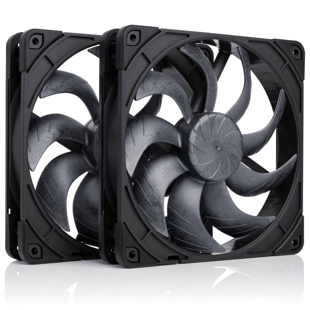 Noctua NF-A14X25 G2 PWM Sx2-PP chromax.black fan, LCP - black, 140mm, pack of 2