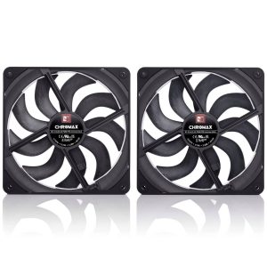 Noctua NF-A14X25 G2 PWM Sx2-PP chromax.black fan, LCP - black, 140mm, pack of 2