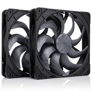 Noctua NF-A14X25 G2 PWM Sx2-PP chromax.black fan, LCP - black, 140mm, pack of 2