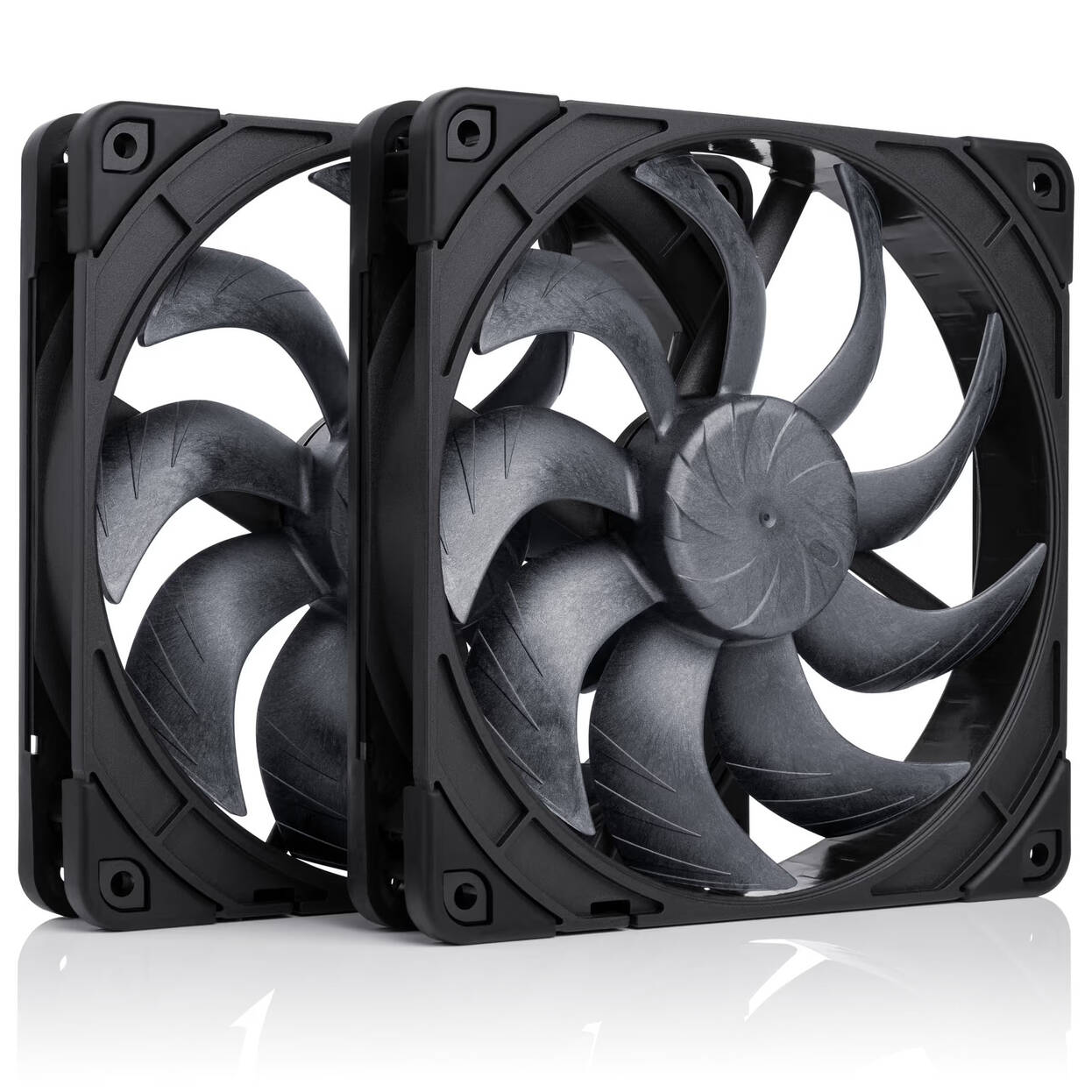 Noctua NF-A14X25 G2 PWM Sx2-PP chromax.black fan, LCP - black, 140mm, pack of 2