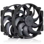 Noctua NF-A14X25r G2 PWM Sx2-PP chromax.black fan, LCP - black, 140mm, 2-pack