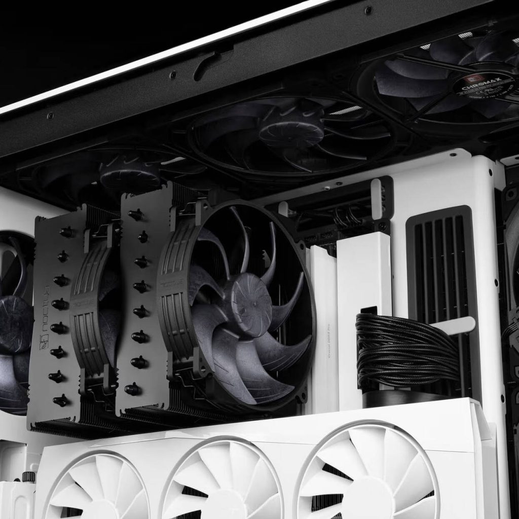 Noctua NF-A14X25r G2 PWM Sx2-PP chromax.black fan, LCP - black, 140mm, 2-pack