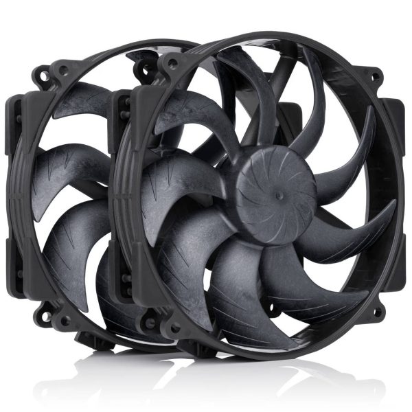 Noctua NF-A14X25r G2 PWM Sx2-PP chromax.black fan, LCP – black, 140mm, 2-pack