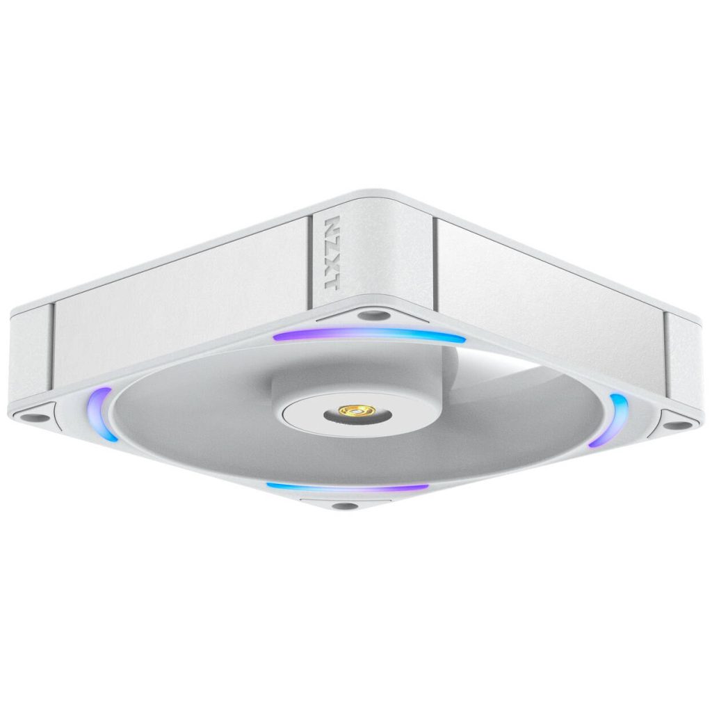 NZXT F140X RGB Case Fan, LCP Rotor, Hybrid Bearing, aRGB - White, 140mm : image 5