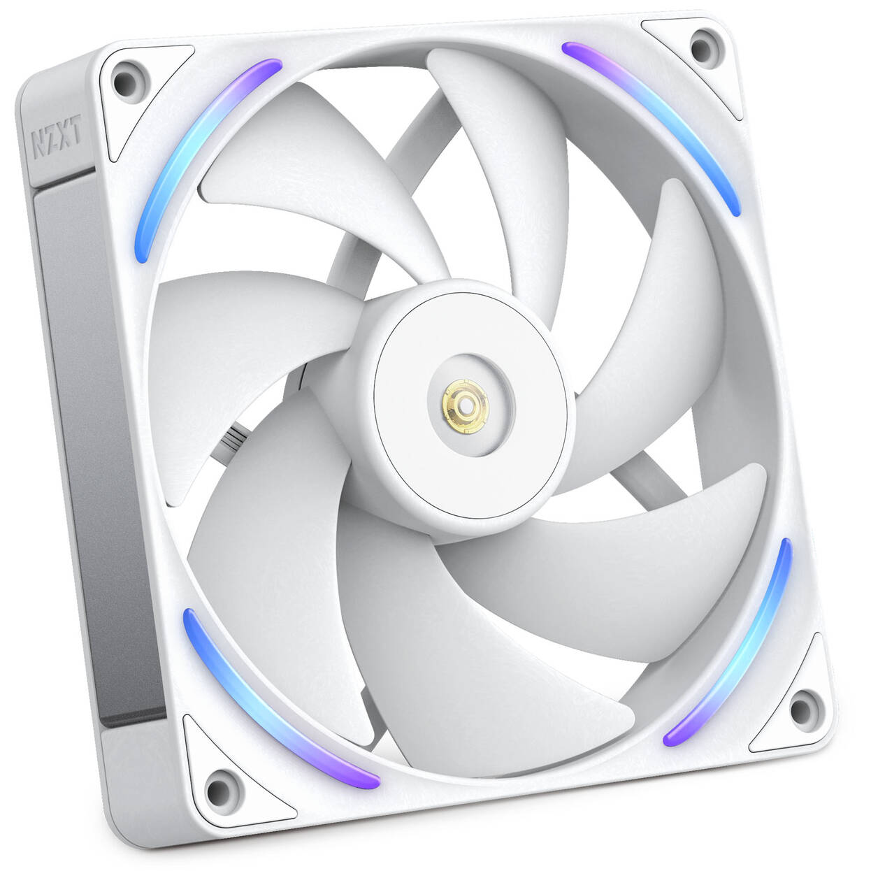 NZXT F140X RGB Case Fan, LCP Rotor, Hybrid Bearing, aRGB - White, 140mm : image 1